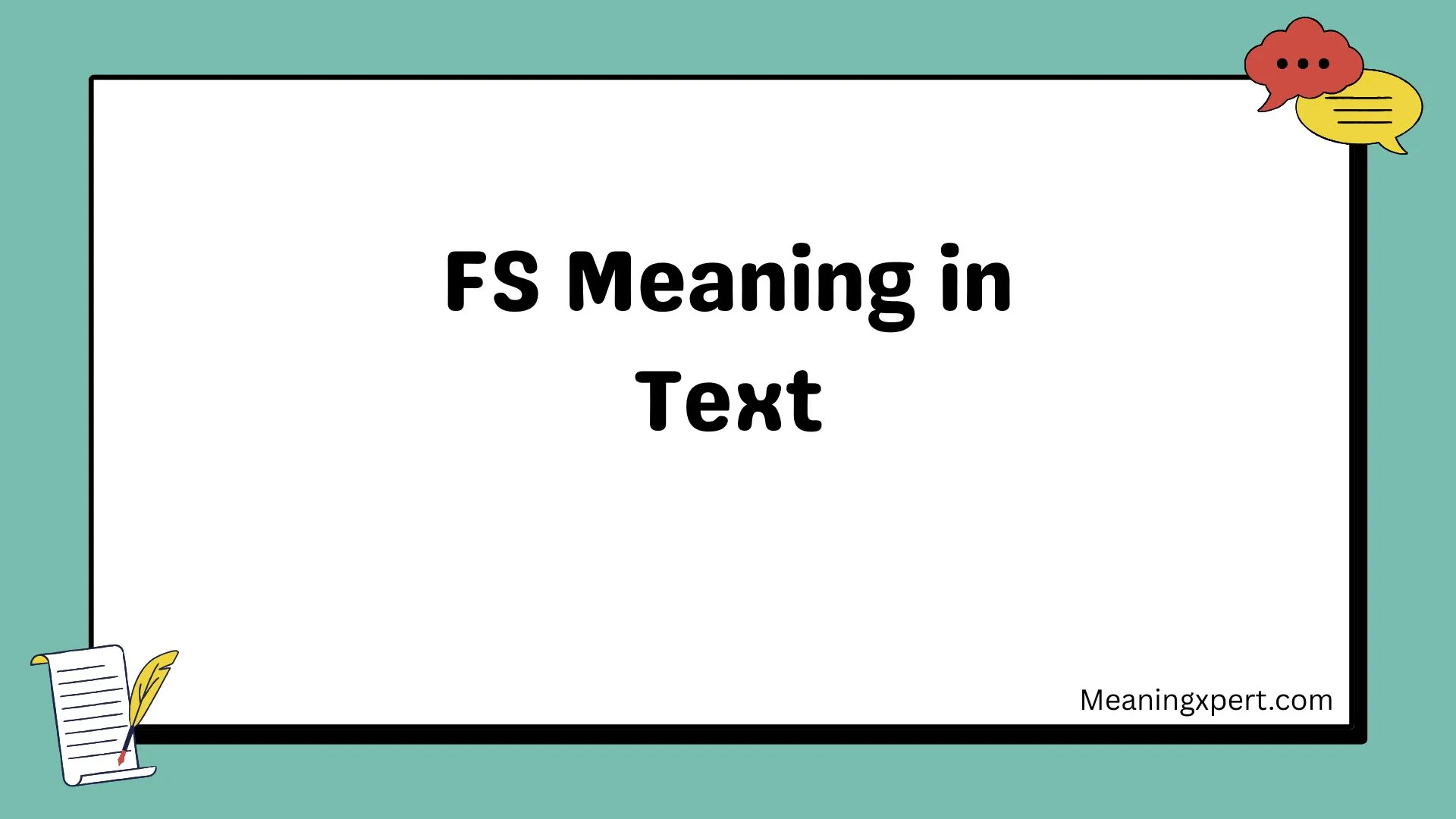 FS Meaning in Text
