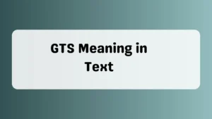 GTS Meaning in Text