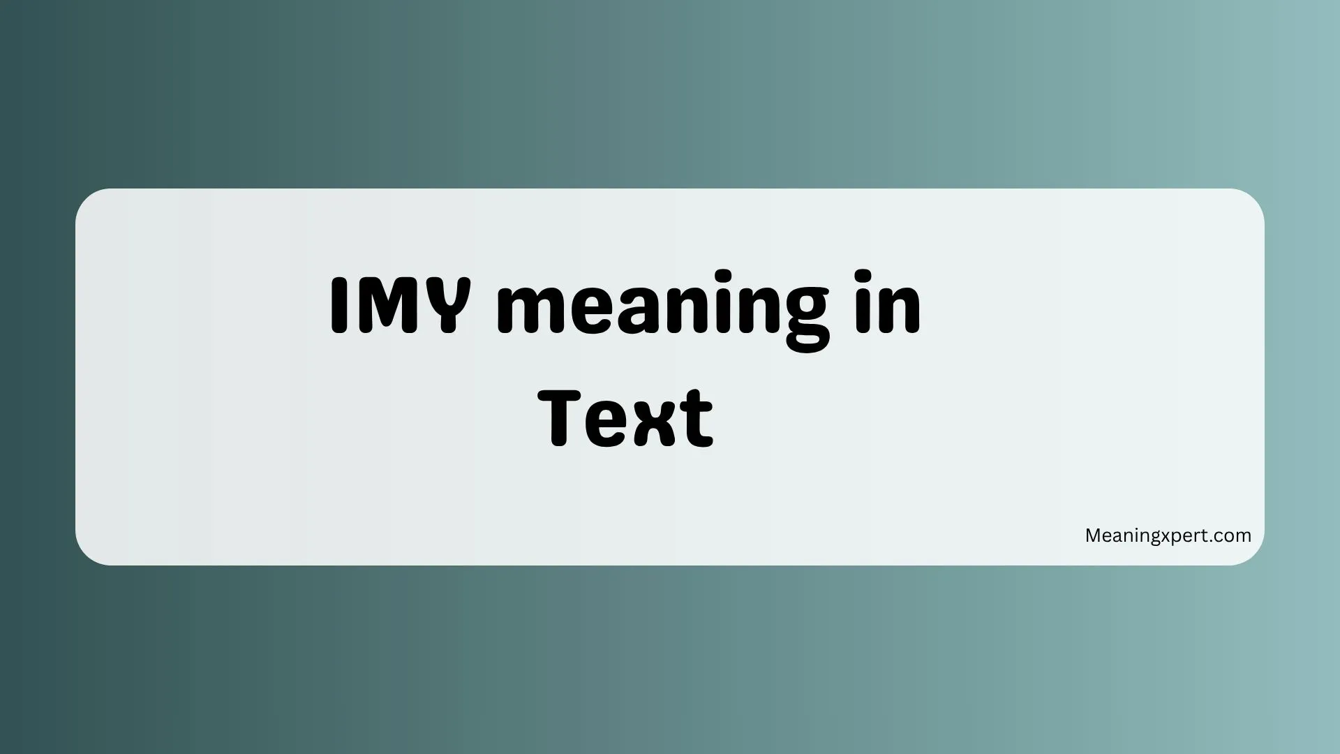 IMY meaning in Text