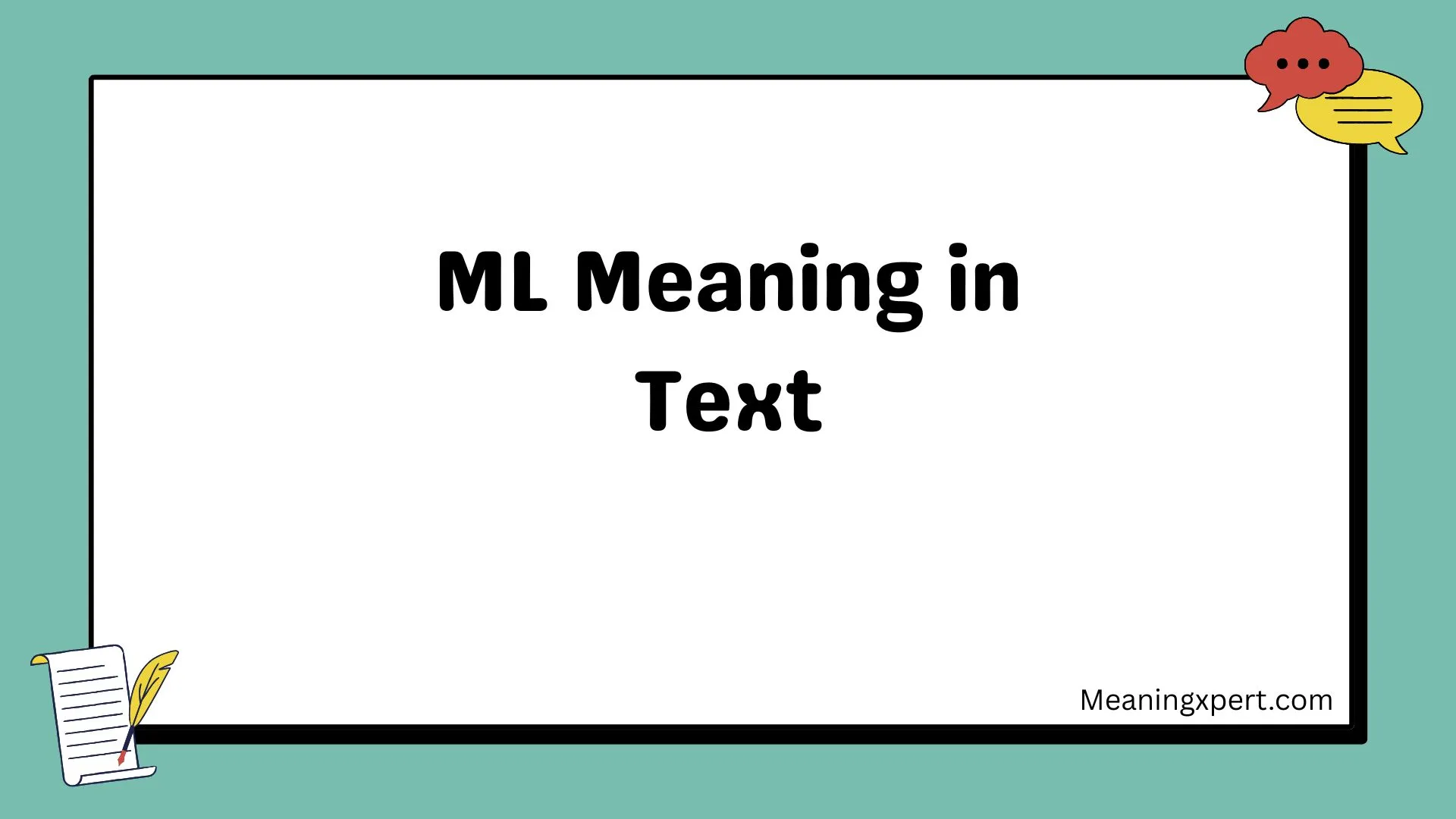 ML Meaning in Text