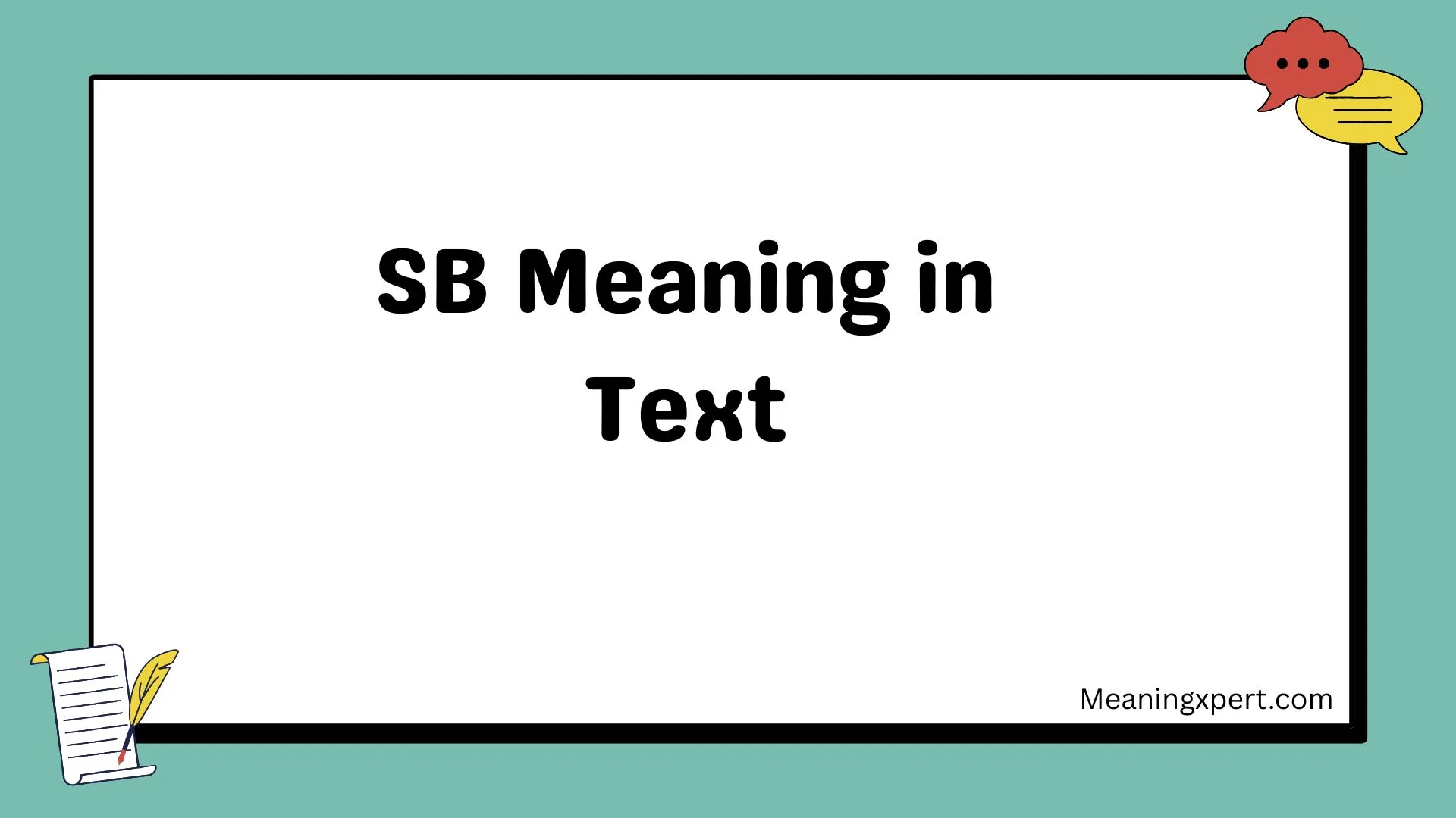 SB Meaning in Text