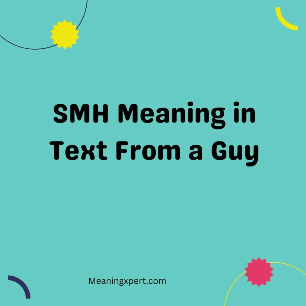 SMH Meaning in Text From a Guy