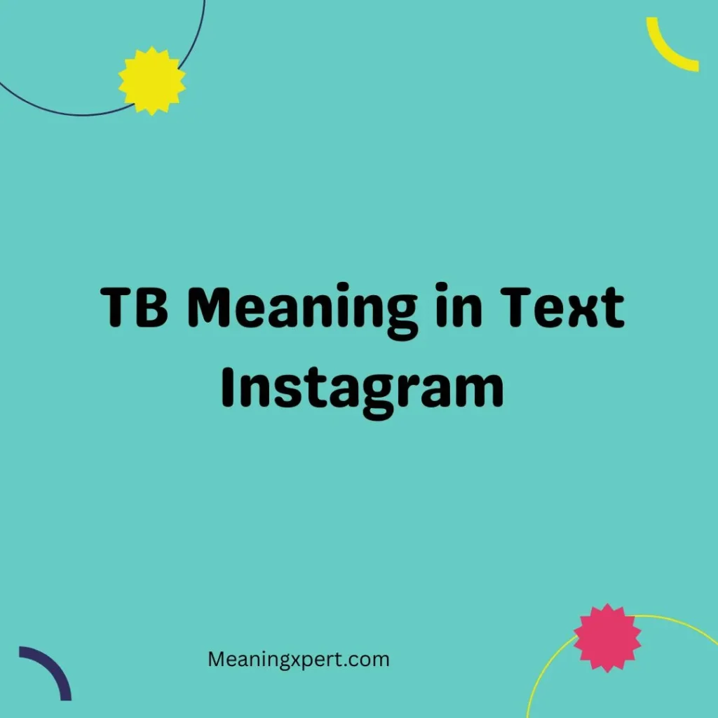 TB Meaning in Text Instagram