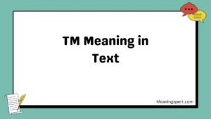 TM Meaning in Text