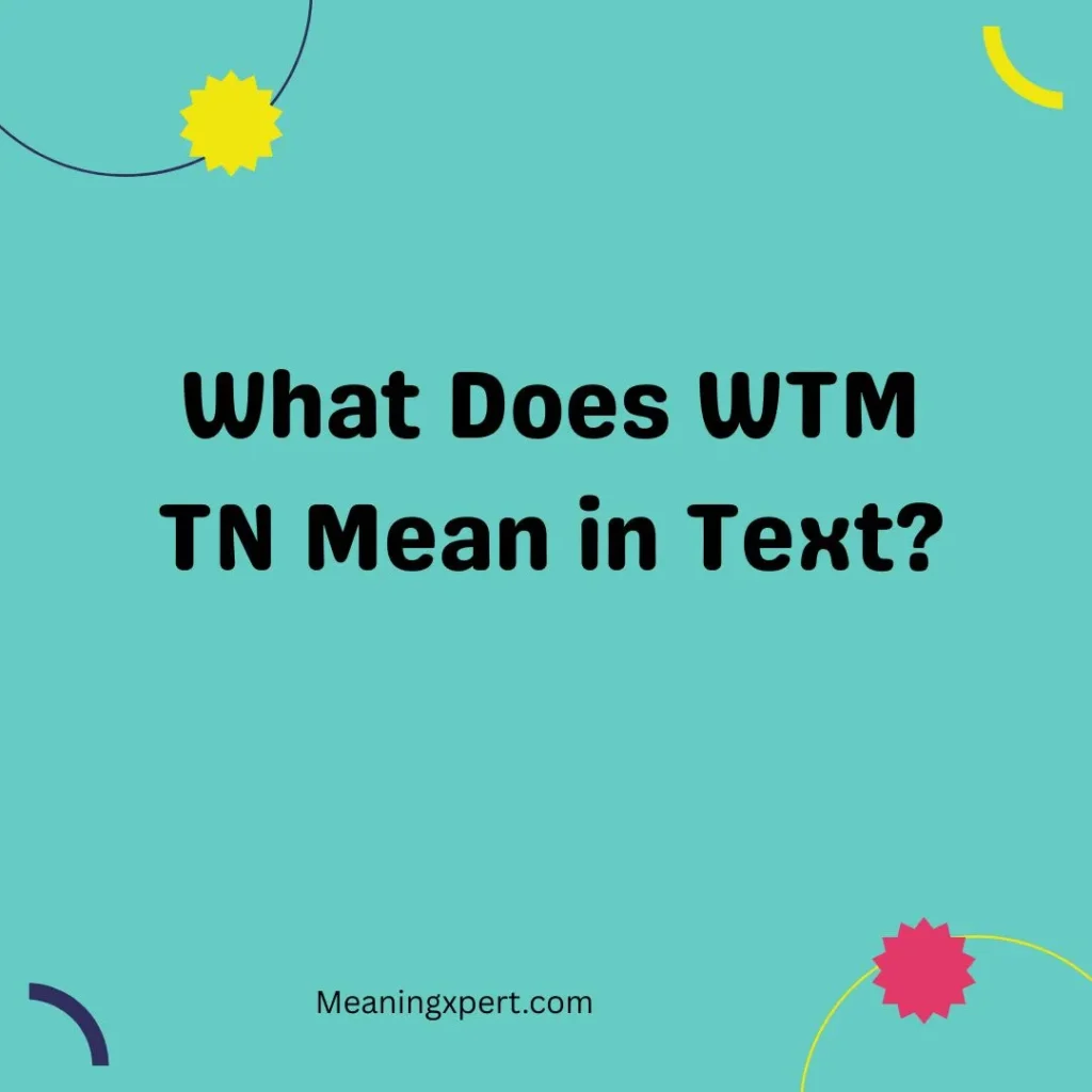 What Does WTM TN Mean in Text