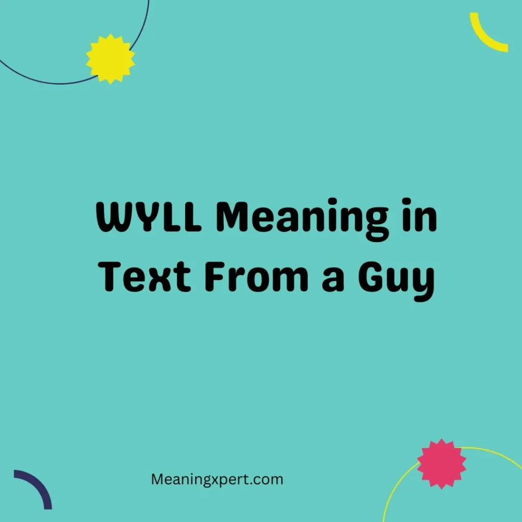 WYLL Meaning in Text From a Guy