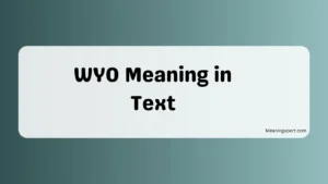WYO Meaning in Text