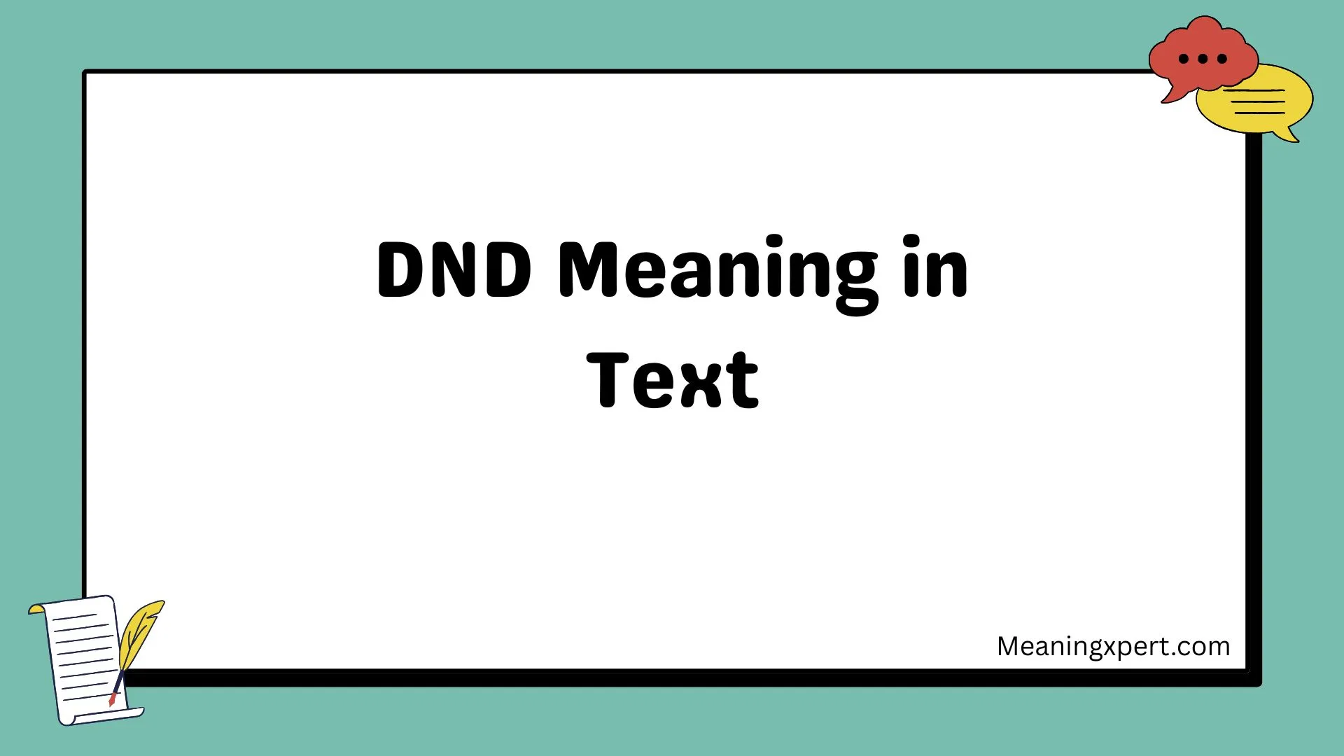 DND Meaning in Text