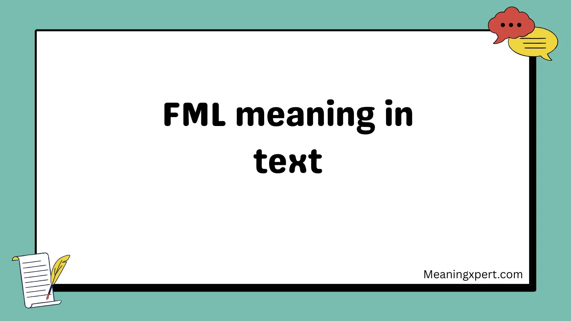 FML meaning in text