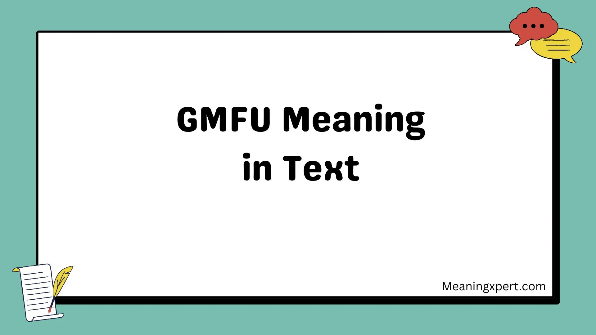 GMFU Meaning in Text