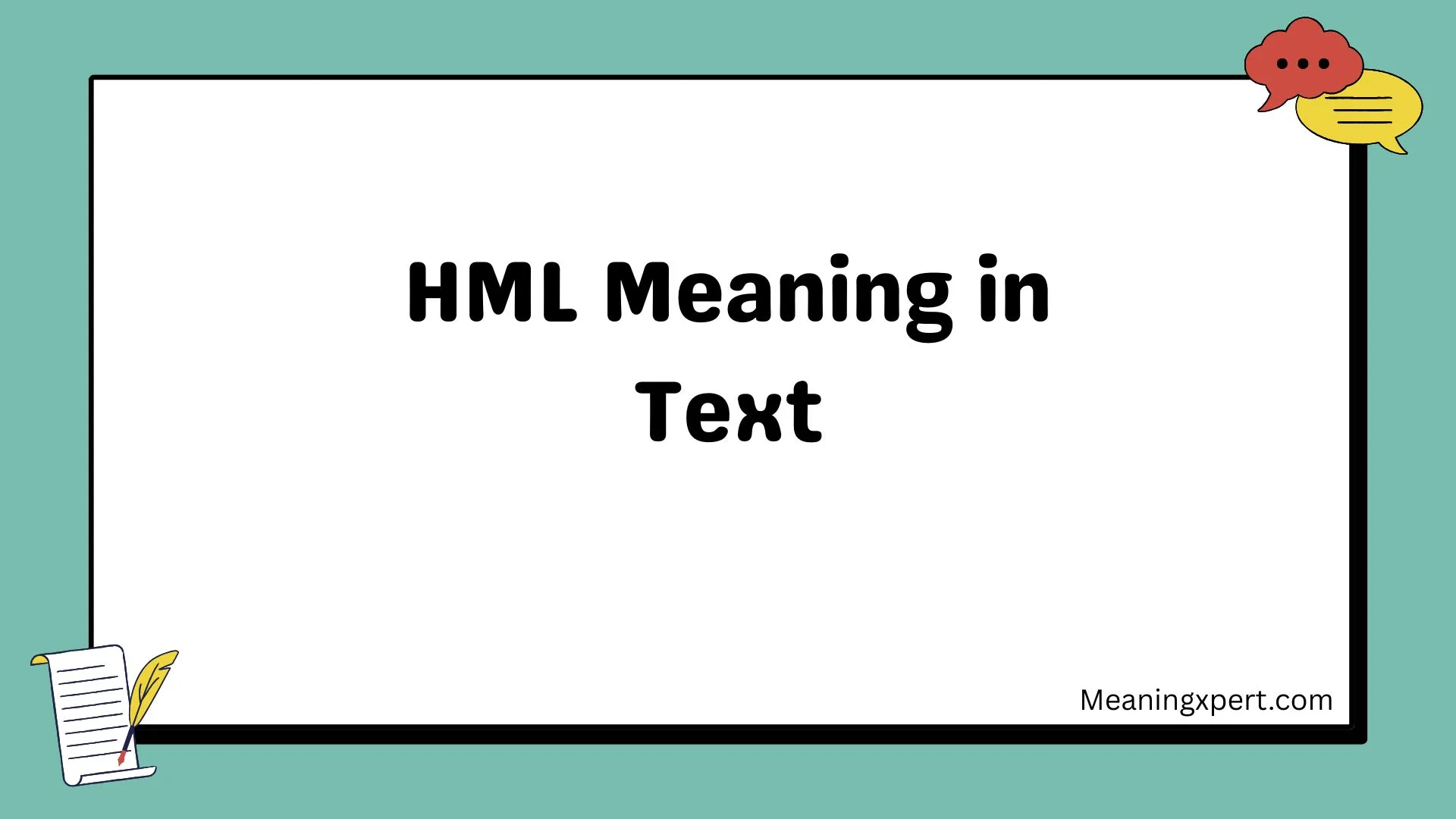 HML Meaning in Text