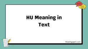HU Meaning in Text