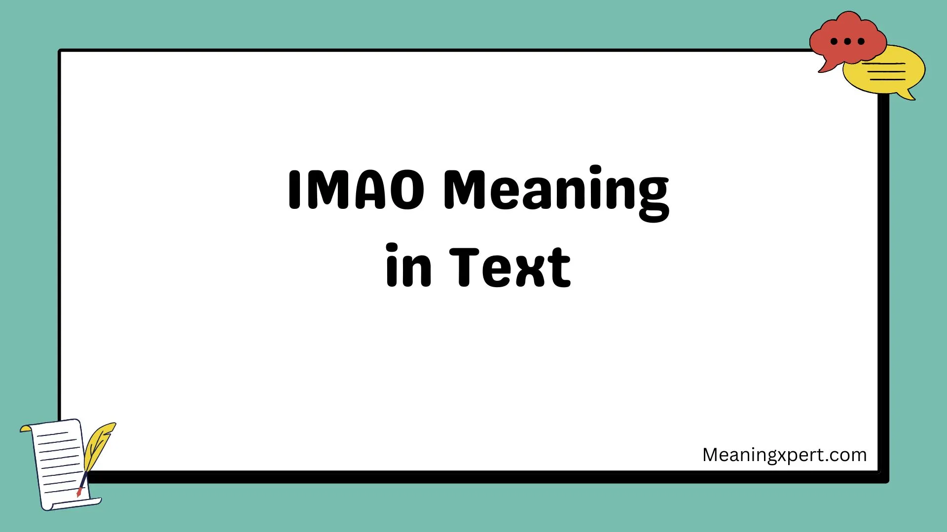 IMAO Meaning in Text