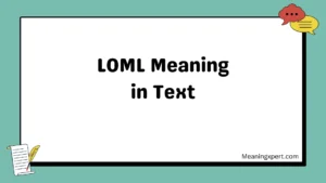 LOML Meaning in Text