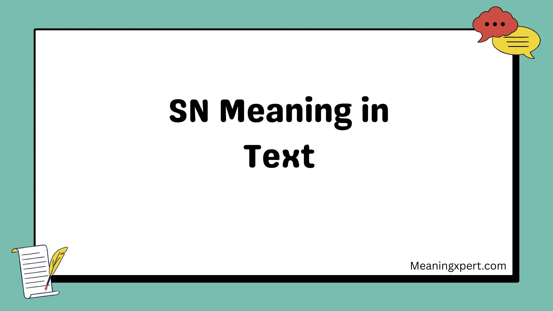 SN Meaning in Text
