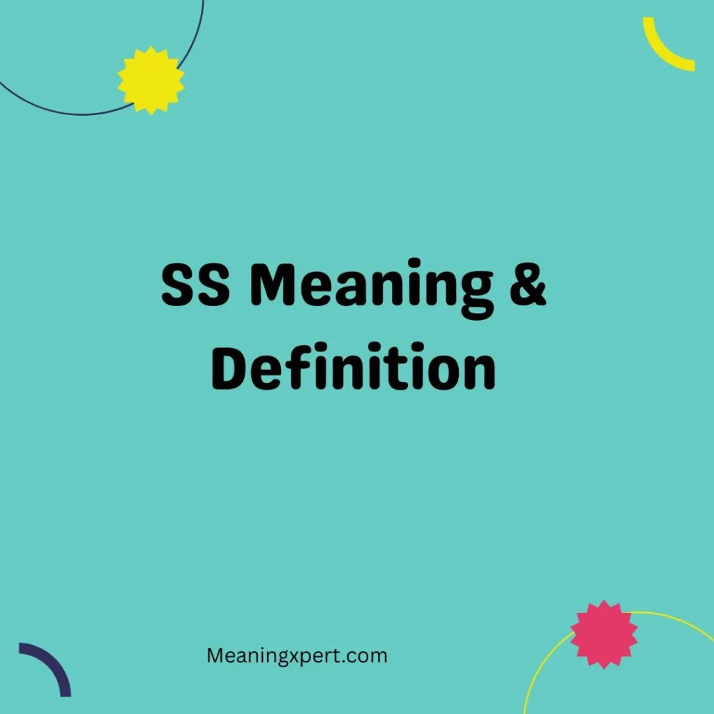 SS Meaning & Definition