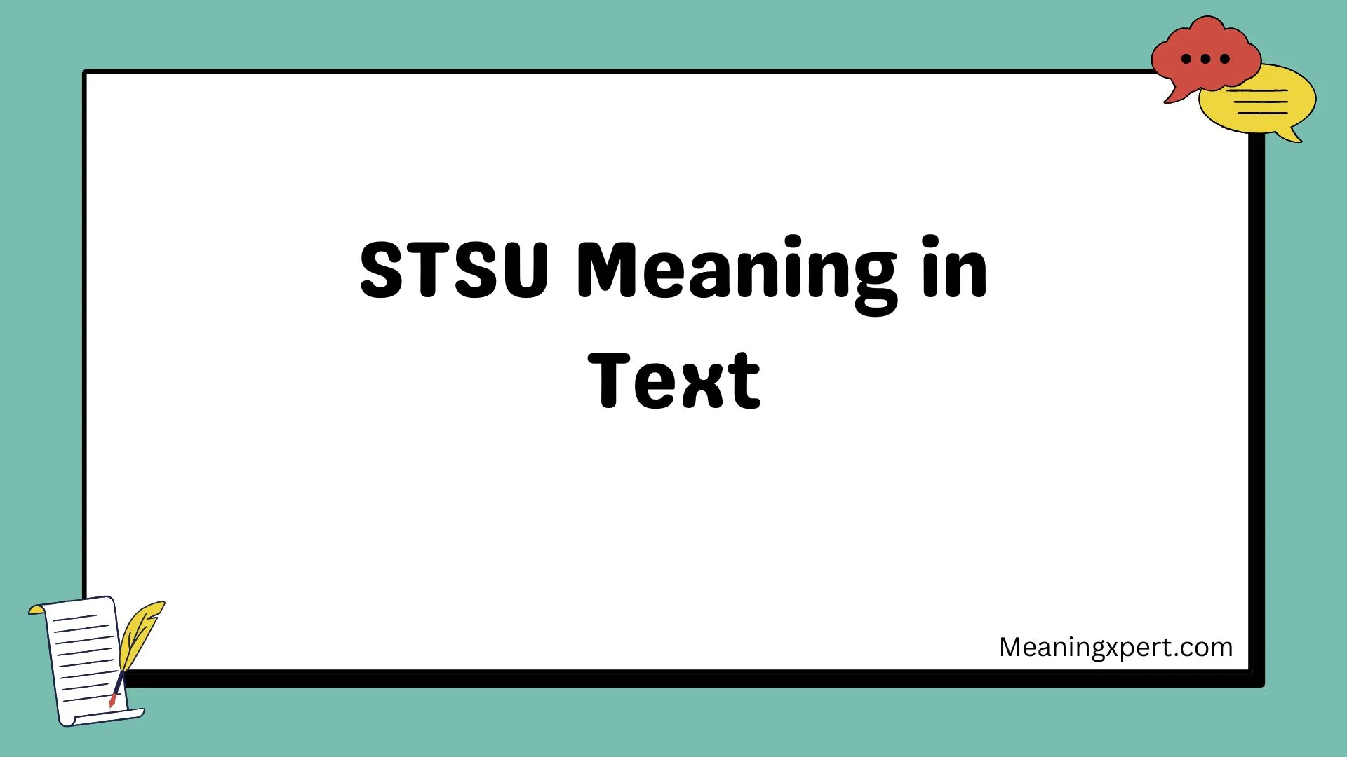 STSU Meaning in Text