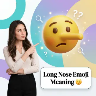 Long Nose Emoji Meaning 🤥
