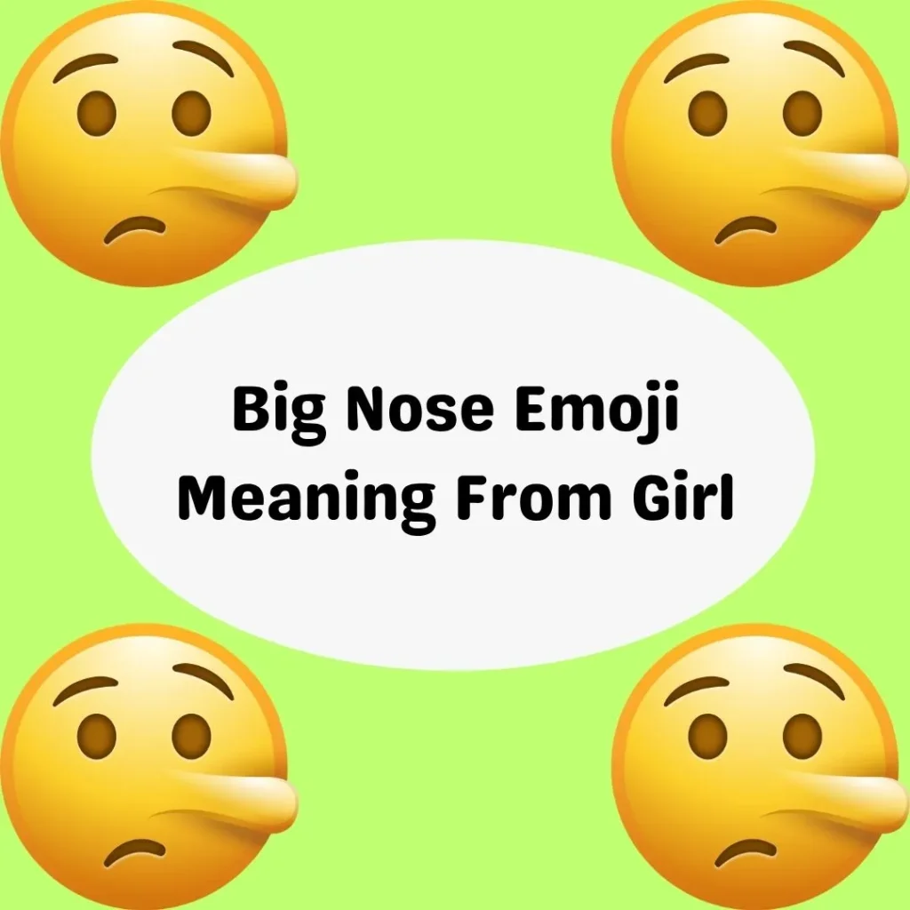 Big Nose Emoji Meaning From Girl