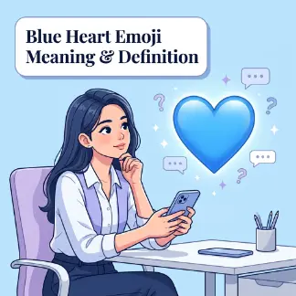 Blue Heart Emoji Meaning & Definition