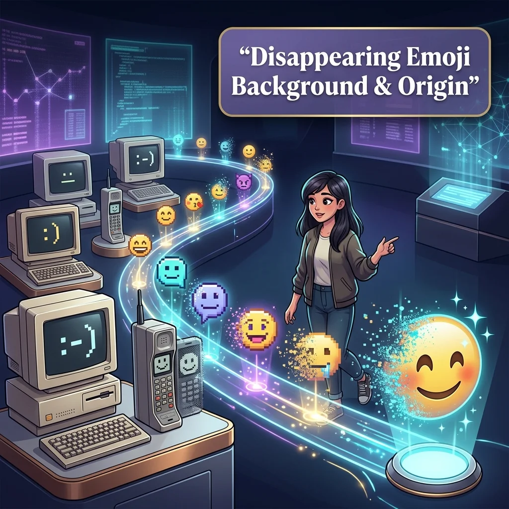 Disappearing Emoji Background & Origin