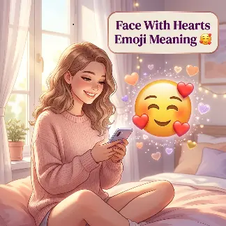 Face With Hearts Emoji Meaning 🥰