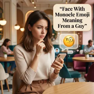 Face With Monocle Emoji Meaning From a Guy 