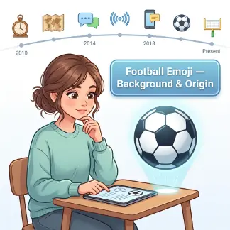 Football Emoji Background & Origin