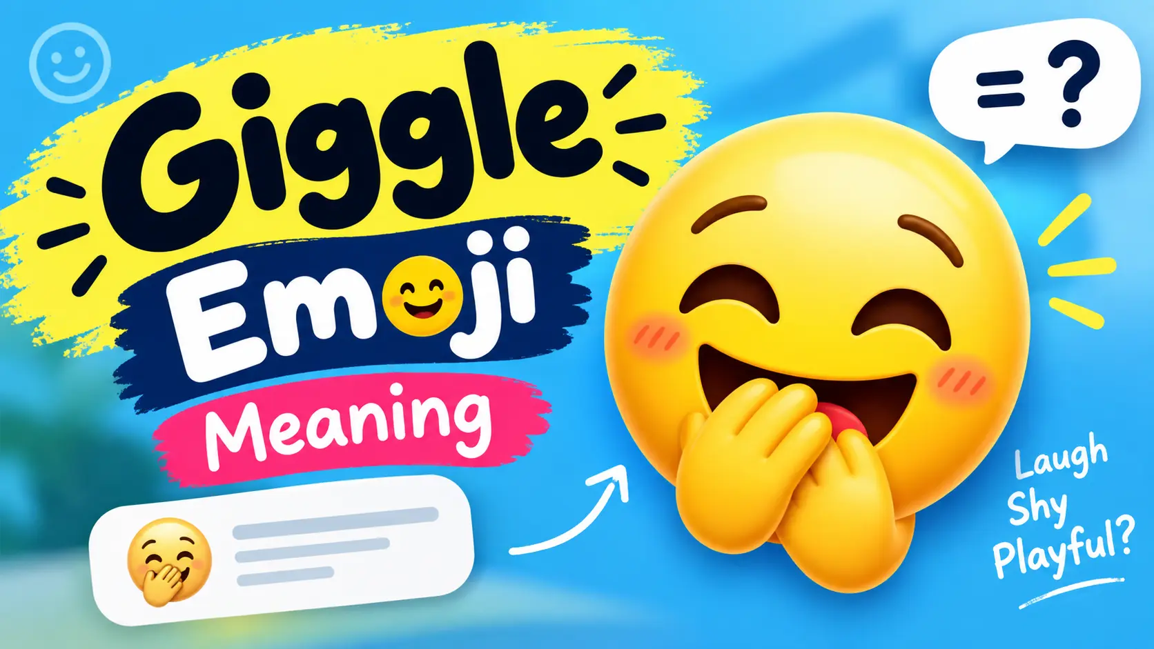 giggle emoji meaning