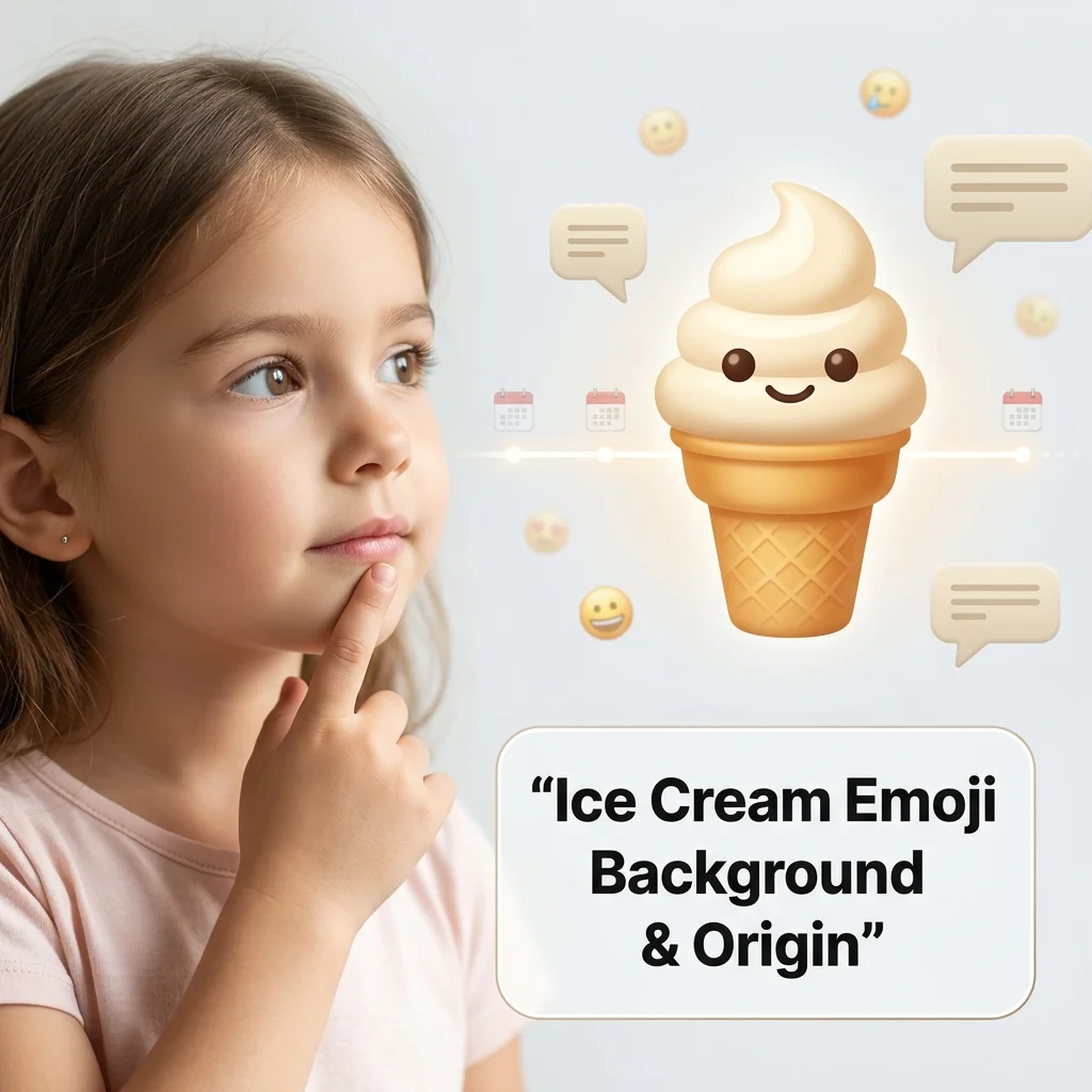 Ice Cream Emoji Background & Origin