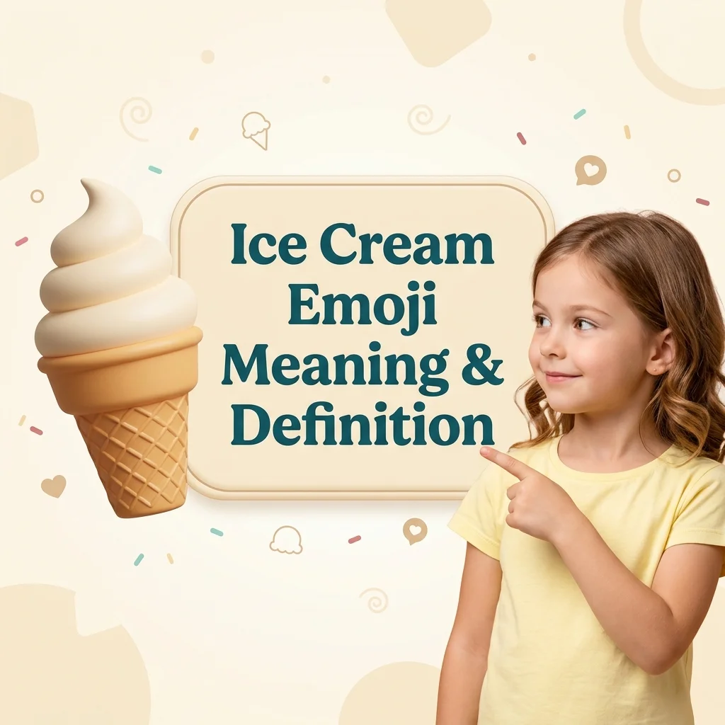 Ice Cream Emoji Meaning & Definition