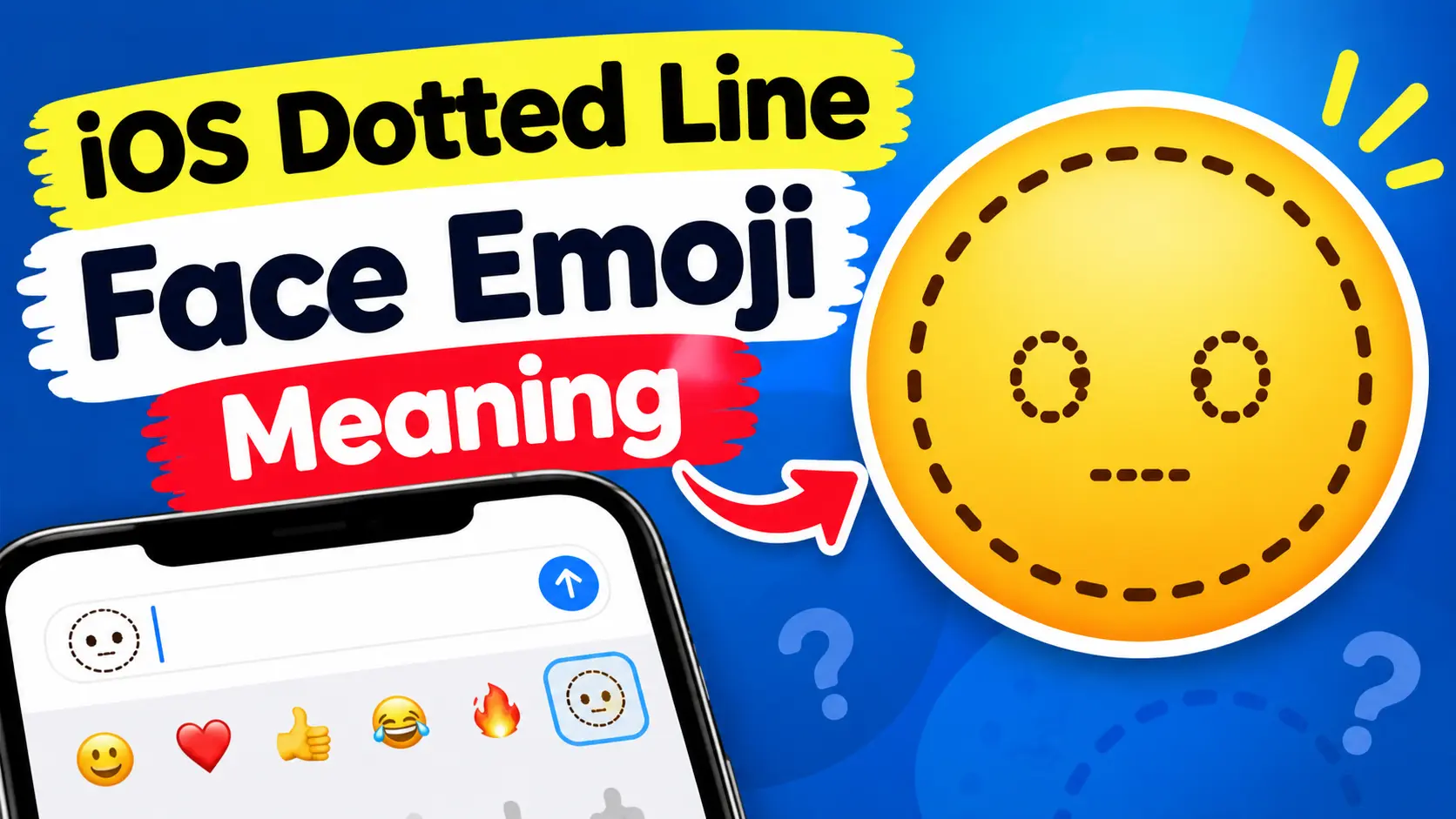 IOS Dotted Line Face Emoji Meaning