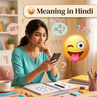 😜 Meaning in Hindi