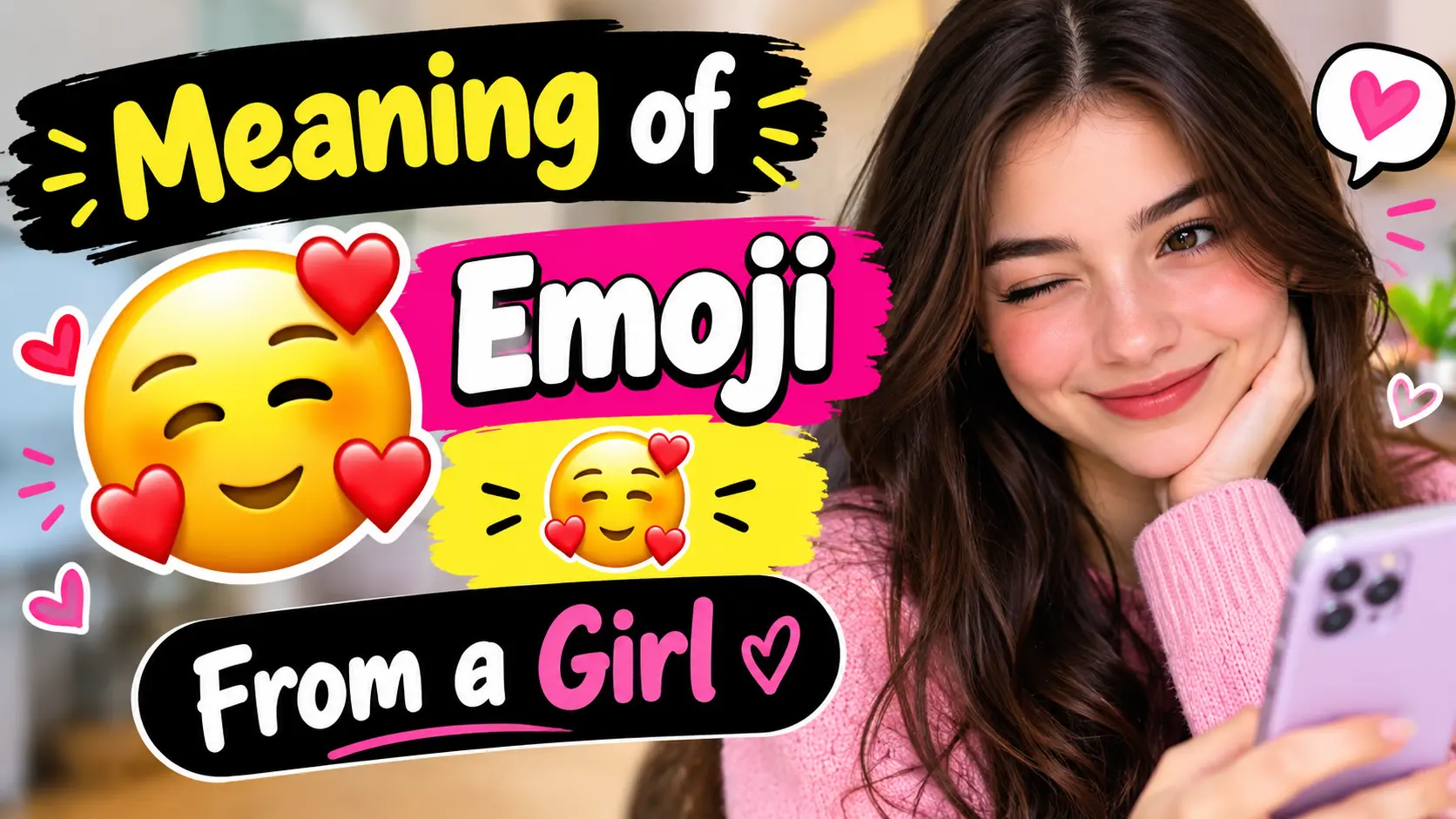 Meaning of Emoji 🥰 From a Girl
