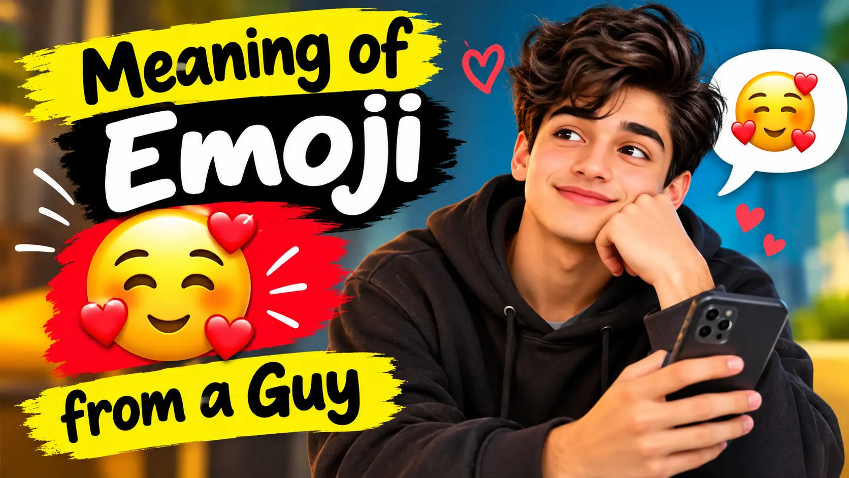 Meaning of Emoji 🥰 from a Guy