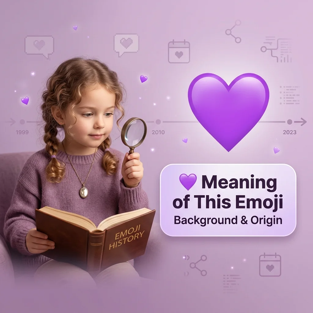 💜 Meaning of This Emoji Background & Origin