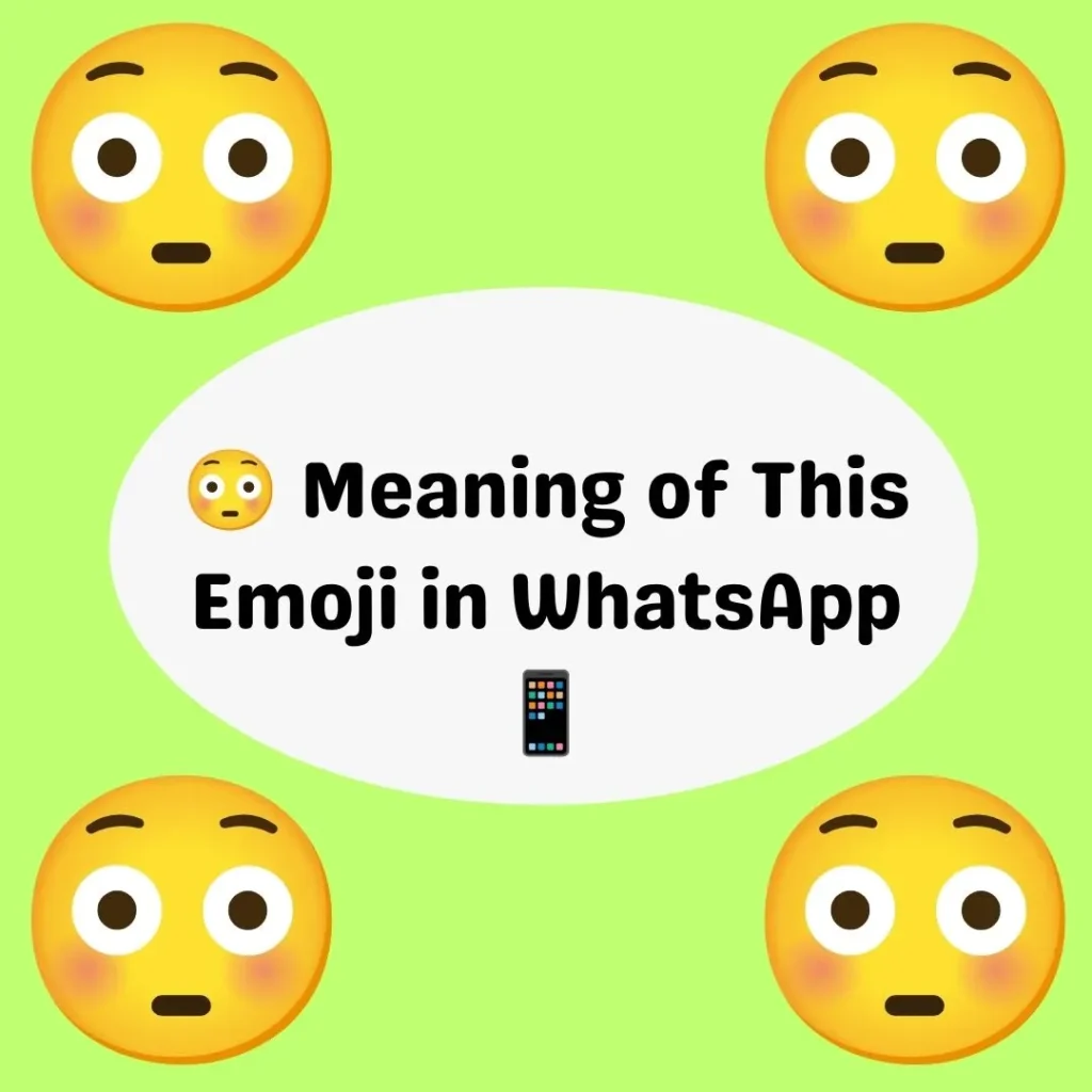 😳 Meaning of This Emoji in WhatsApp 📱