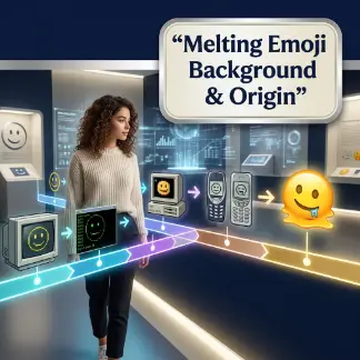 Melting Emoji Background & Origin