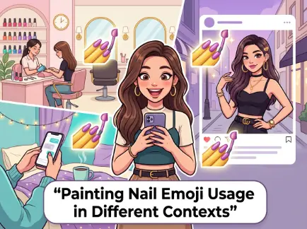 Painting Nail Emoji Usage in Different Contexts