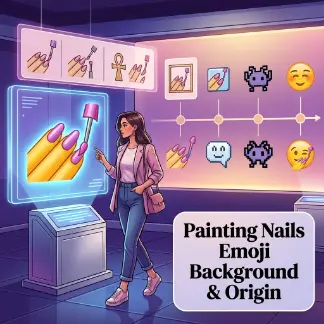 Painting Nails Emoji Background & Origin