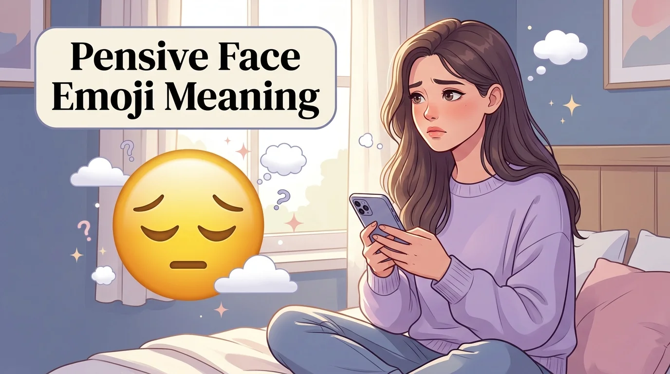 Pensive Face Emoji Meaning