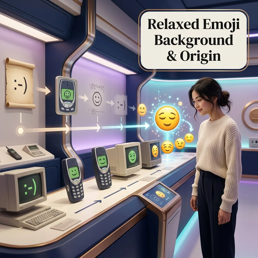 Relaxed Emoji Background & Origin