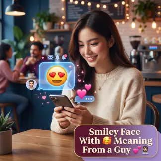 Smiley Face With 🥰 Meaning From a Guy 💕👨