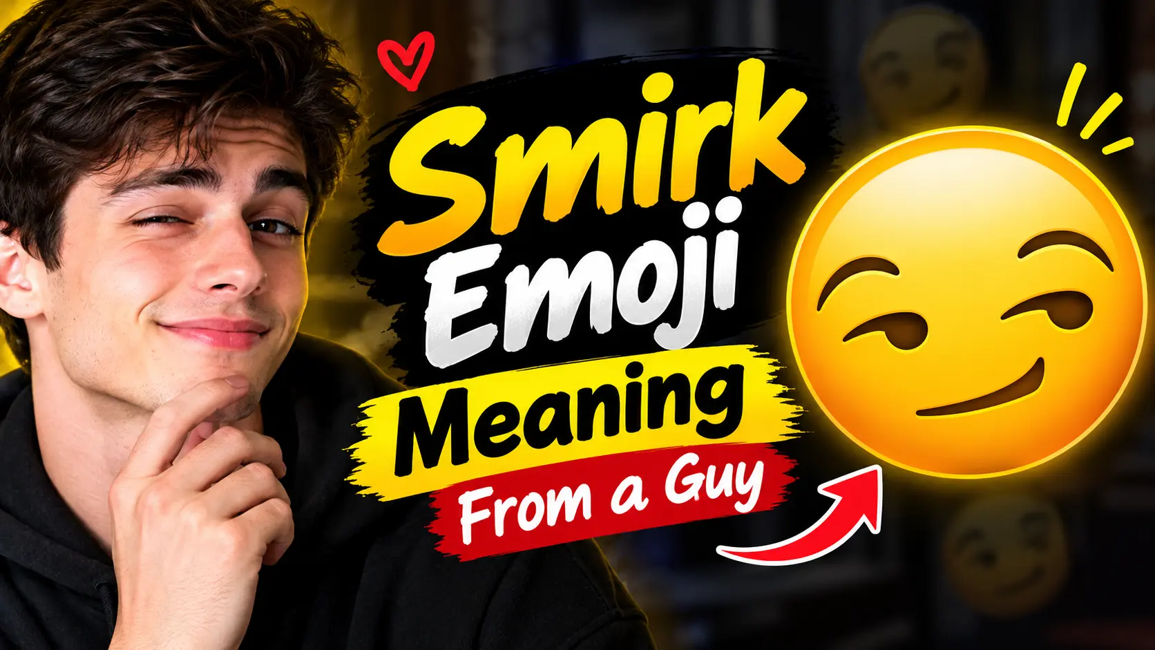 Smirk Emoji Meaning From a Guy