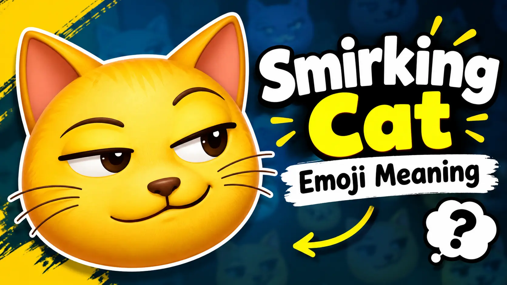 Smirking Cat Emoji Meaning