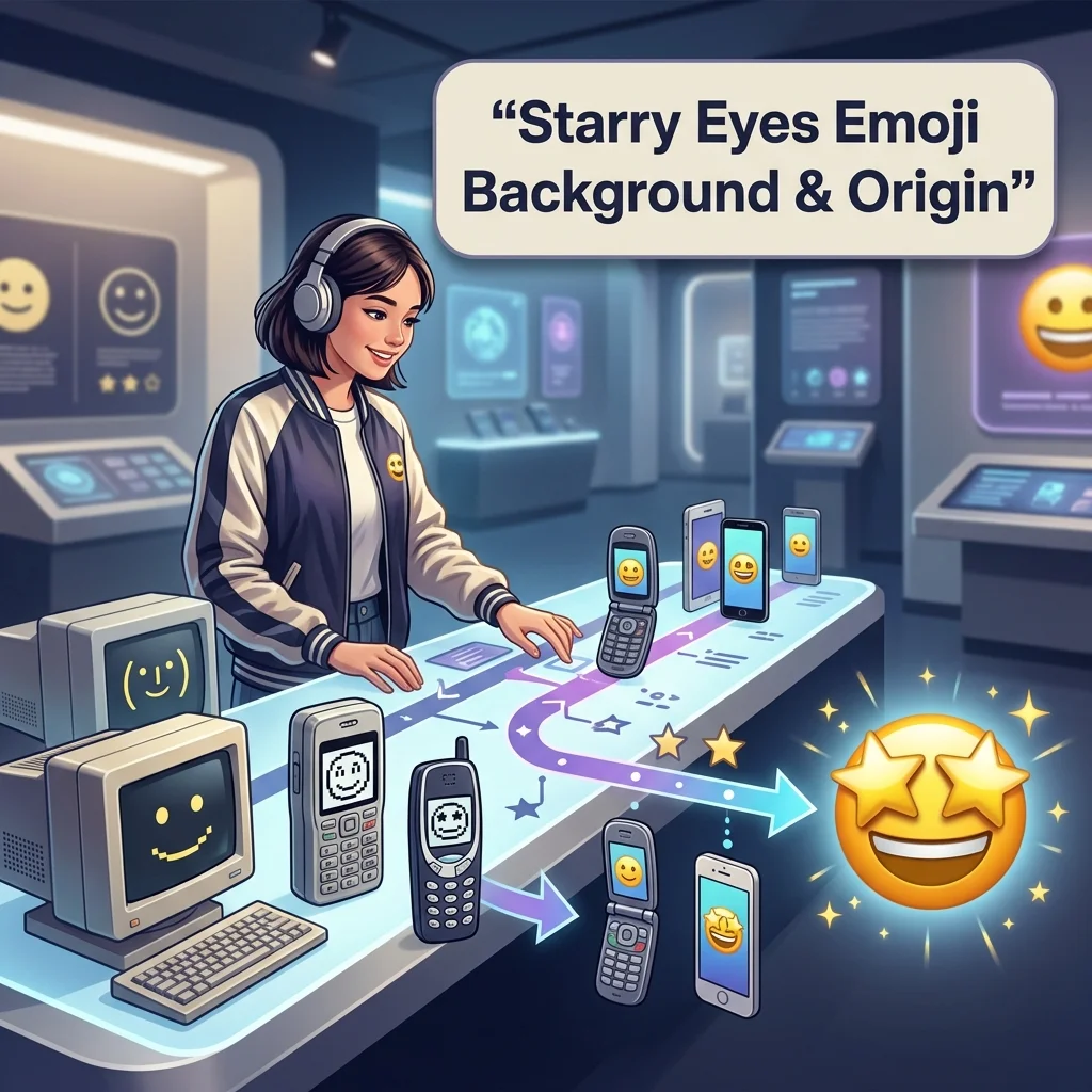 Starry Eyes Emoji Background & Origin