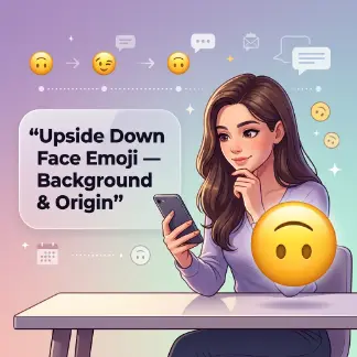 Upside Down Face Emoji Background & Origin