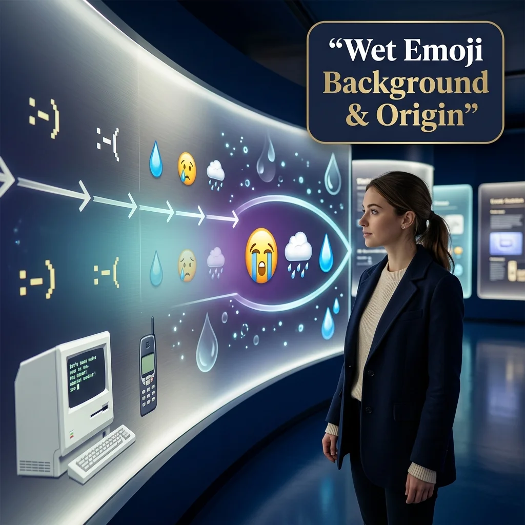 Wet Emoji Background & Origin