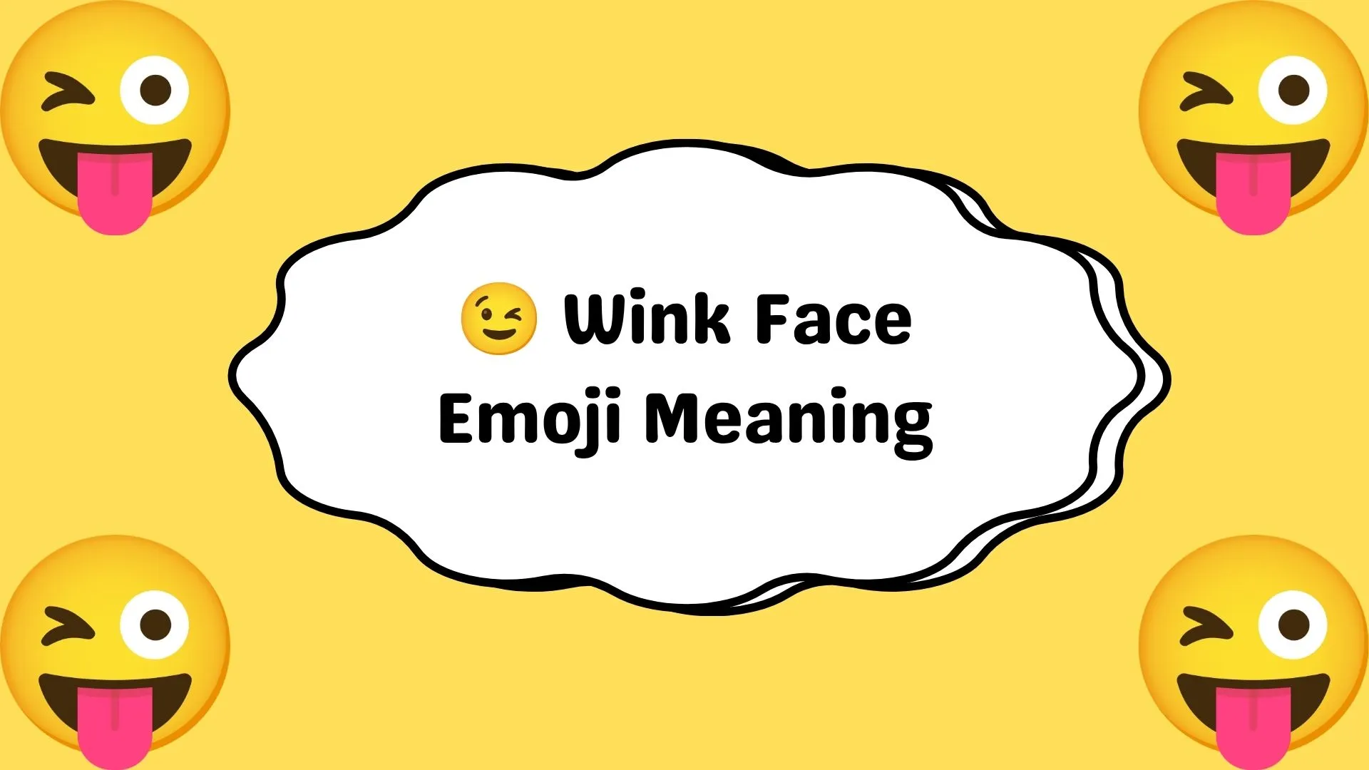 Wink Face Emoji Meaning