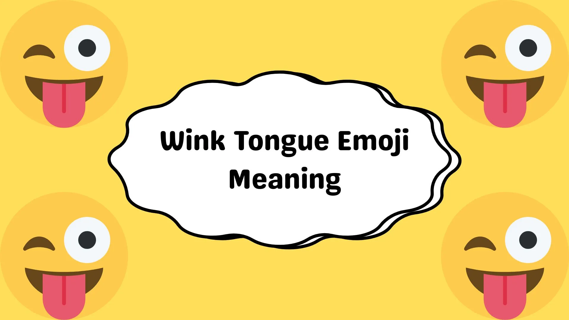 Wink Tongue Emoji Meaning